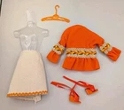 New ListingVINTAGE 1970s BARBIE PEASANT PLEASANT OUTFIT #3482 Skirt Top Shoes Complete