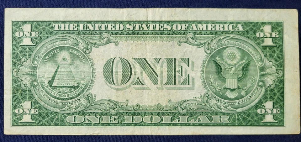 1935 Series E Blue Seal One Dollar Silver Certificate  - Image 4 of 4