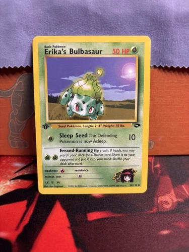 Pokemon 2000 Erika's Bulbasaur 39/132 1st Edition Gym Challenge Near Mint