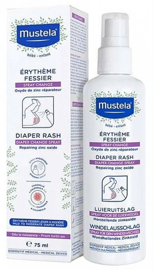 Mustela Baby Diaper Change Spray 75ml IMPERFECT BOX
