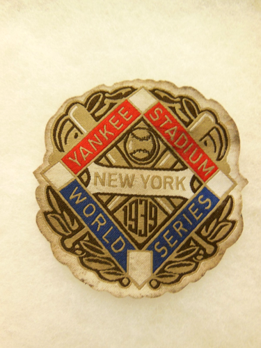 ORIGINAL VINTAGE 1939 WORLD SERIES BASEBALL NEW YORK YANKEE STADIUM TEAM PATCH - Picture 2 of 6