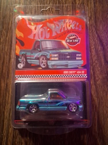 Hot Wheels RLC 1990  Chevy 454 SS Truck Teal Red Line Club