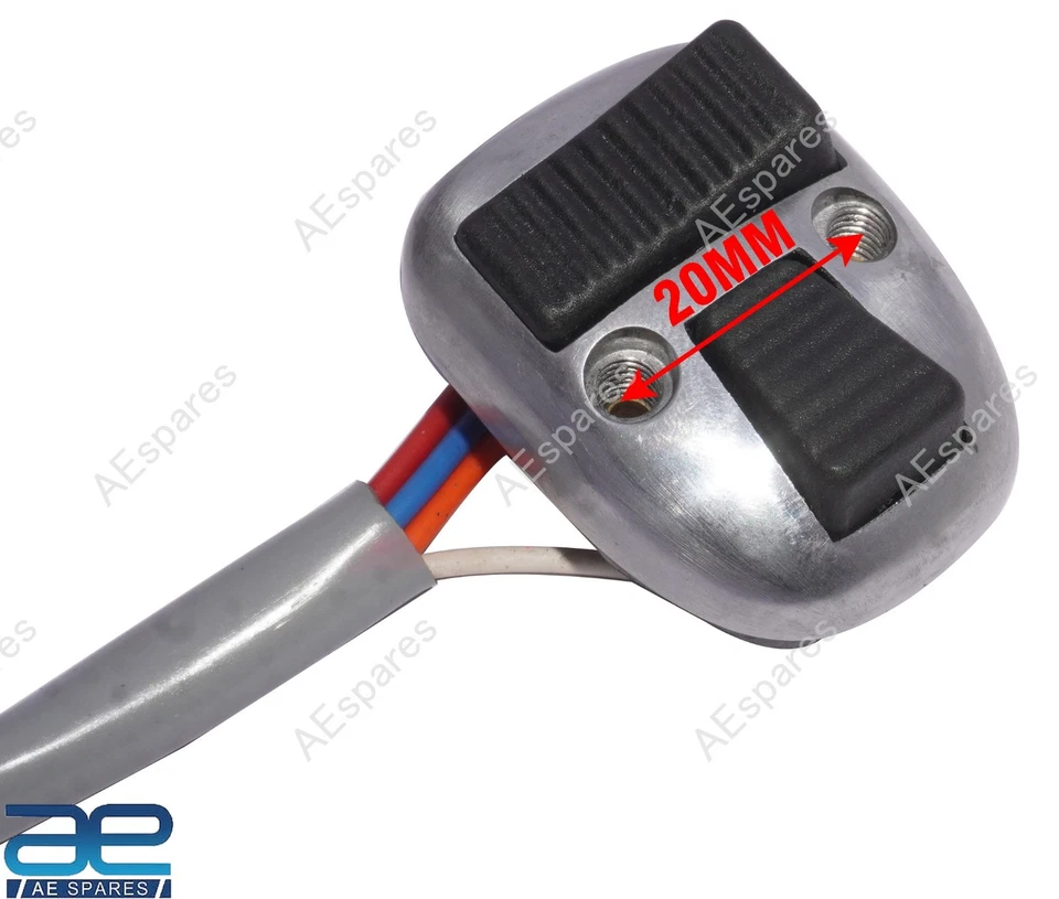 Lambretta SX GP Horn Light Dipper Switch Black Buttons