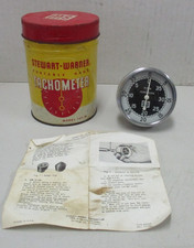 Stewart Warner Portable Hand Tachometer Model 757-w With Original Can -vintage Stewart Warner Portable Hand Tachometer Model 757-w With Original Can -vintage