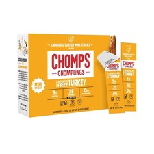 Chomps Snack Size Original Turkey Jerky Meat Sticks, ABF Turkey, Keto, Paleo
