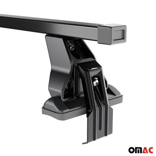Menabo Dachträger Grundtäger für Seat Leon mk2 2005-2009 Pre-FL 50kg Schwarz 2x - Bild 10 von 11