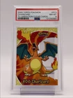 CHARIZARD 2000 TOPPS POKEMON TV ANIMATON CLEAR CARDS PSA 8 Q2371