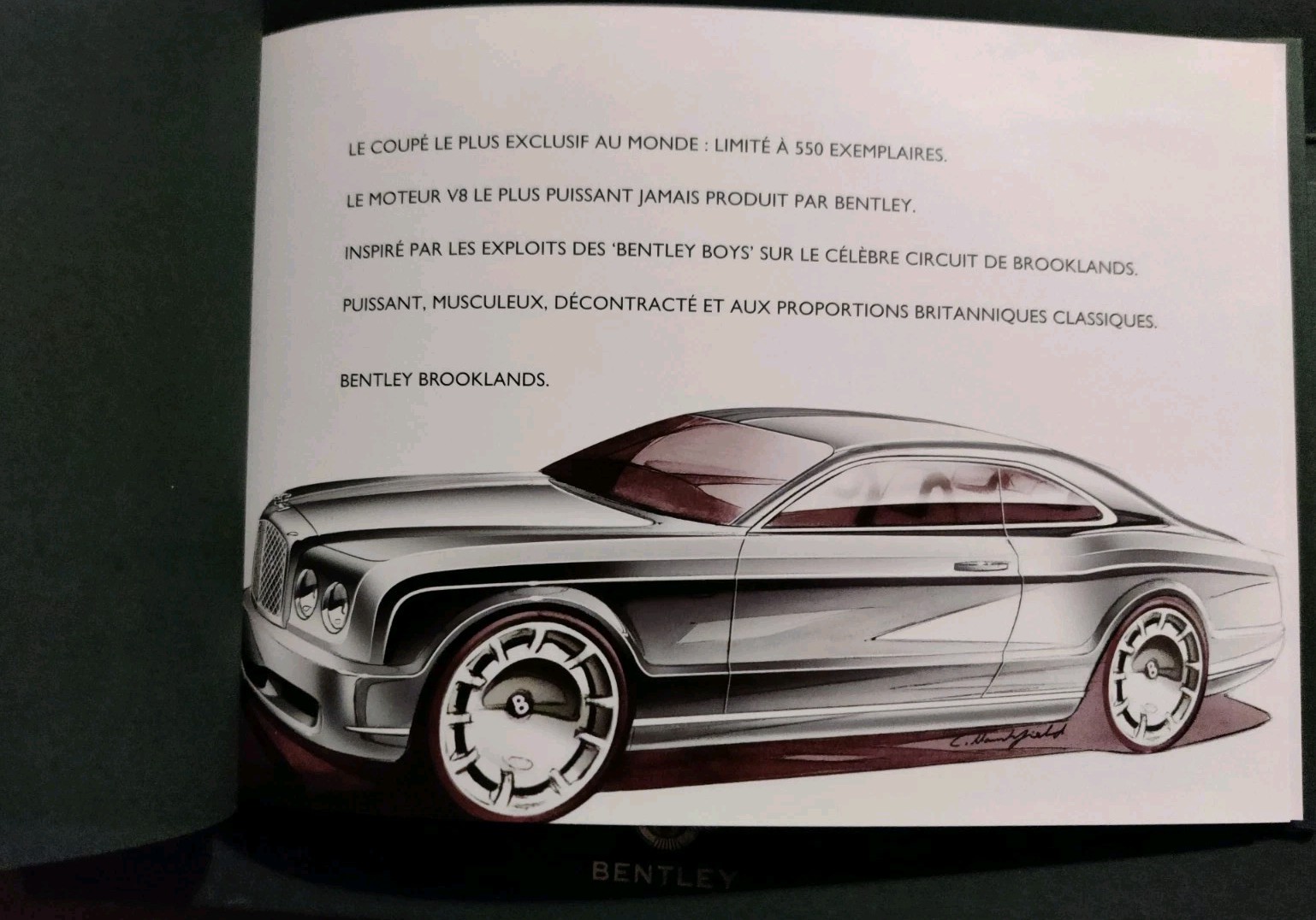 Bentley Brooklands Société Nautique de Genève 2007 Launch Brochure Pack image 4
