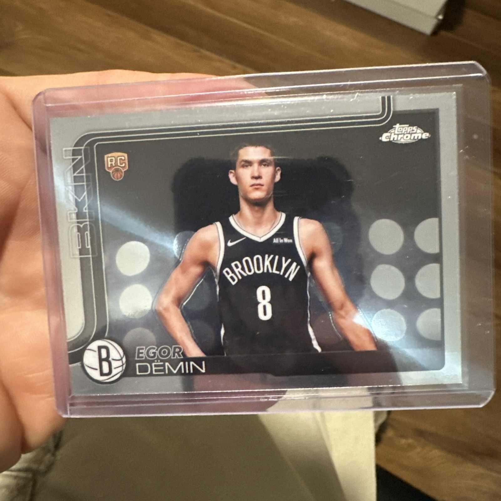 2025-26 Topps Chrome Egor Demin #258 Rookie Image Photo Variation Nets SSP