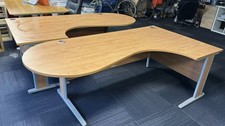 large 220x120cm Lee & Plumpton oak Office Corner Desk, High Quality