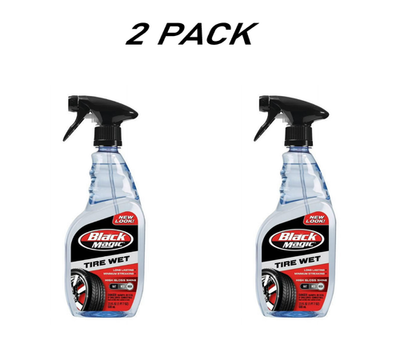 #ad 2 PACK Black Magic Tire Wet 23 oz. Tire Shine Lasts Up to 4 Weeks BM23. $11.66