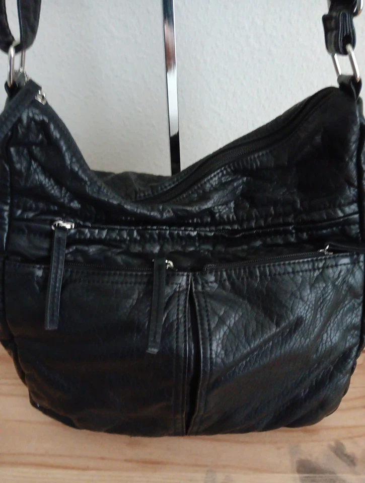 Bolso Hobo Grande Multi Sac Vega, Negro 925533 Foto 4 de 4