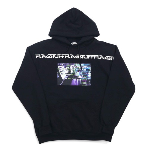 FLAGSTUFF Graphic Pullover Hoodie M Black F-LAGSTUF-F LABO HOODIE 19SS-FS-41