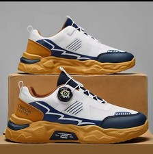 Mens Lightweight Sports Sneakers Brown