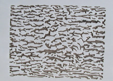 Tree Camo Stencil Reusable 10 Mil Mylar Tree Bark, Camo, Nature