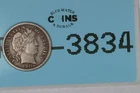 1911 10C LIBERTY HEAD BARBER SILVER DIME Early US TYPE RAW-3834