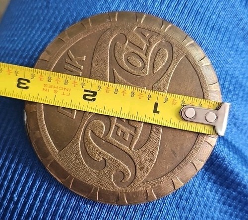 Vintage Brass Belt Buckle "Pepsi Cola" Tiffany & Co. London England Very Rare - Picture 7 of 7