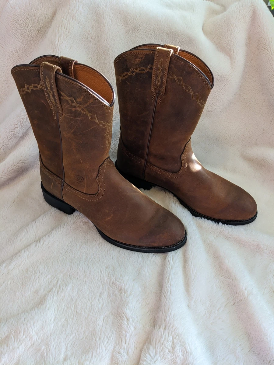 Ariat Vintage Men\'s Beige Embroidered Western Boots Sz 9.5 Ariat® Men main image 3