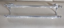 Pottery Barn Mercer Double Towel Bar, Chrome Finish NEW, INCOMPLETE