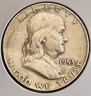 1953 D Franklin Silver Half Dollar ■ XF ■ #2153