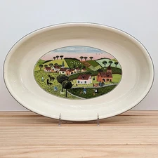Villeroy & Boch Naif VILBOFOUR Oval Baking Dish 14.75" Ovenware Vintage