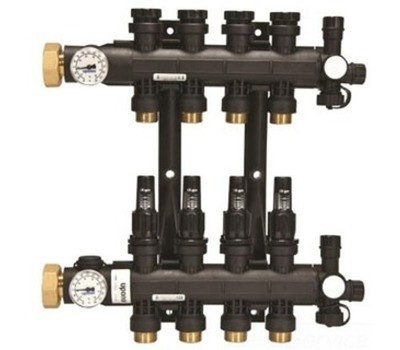 UPONOR WIRSBO A2670401 4-Loop Manifold Brass PEX Radiant Heating Connection