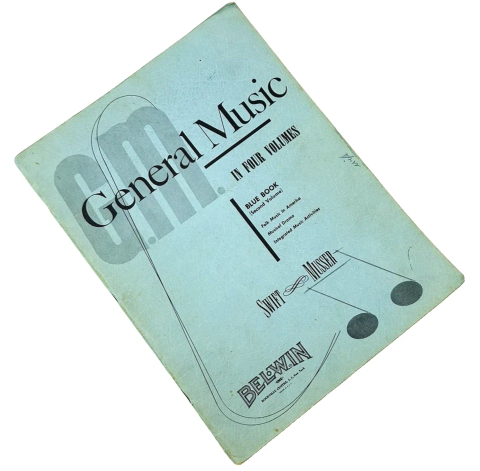 Vtg General Music In Four Volumes, 2nd Volume: Blue Book Student Workbook 1954 - Image 2 of 4