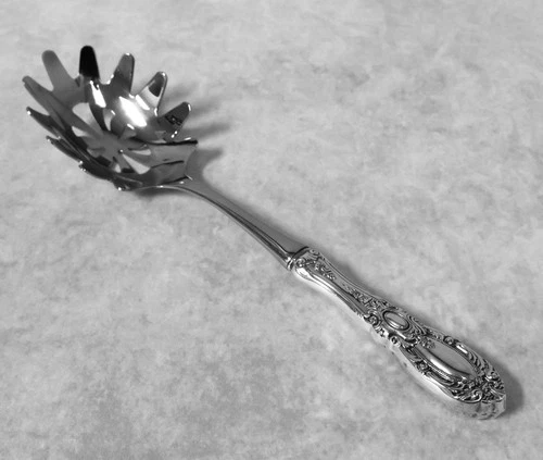 Towle King Richard Sterling Silver Pasta Server with Stainless Bowl, No Monogram