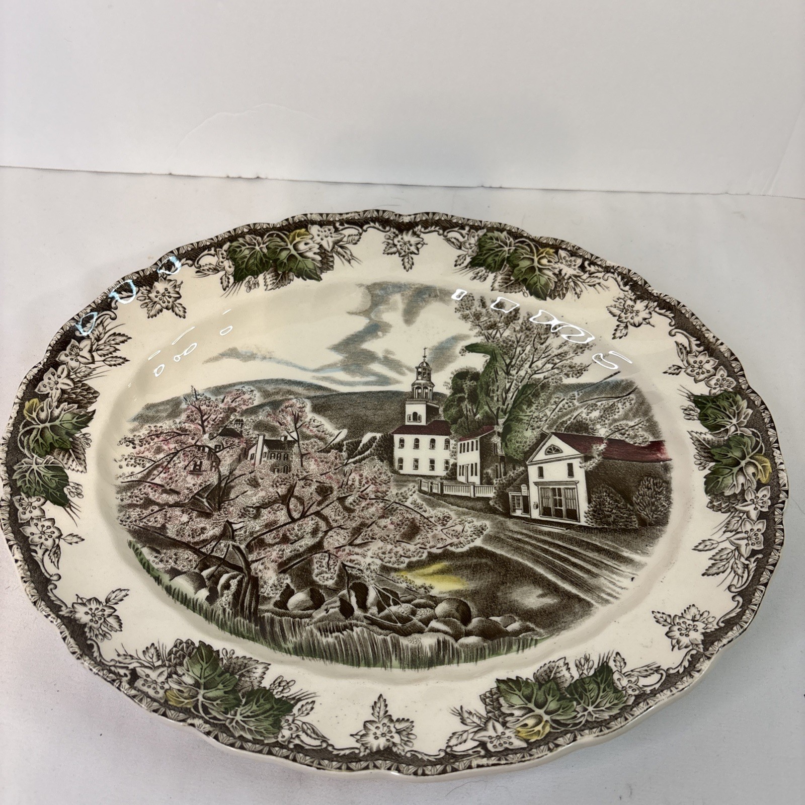 Johnson Brothers Friendly Village Serving Platter 11.75” Oval Made in England