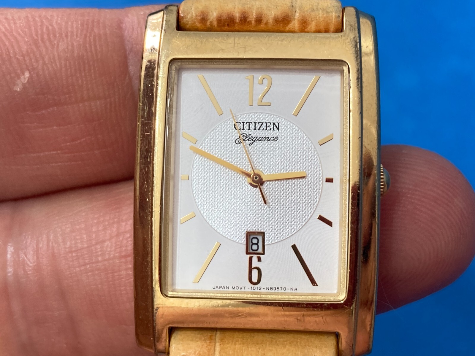 CITIZEN CLASSIC RECTANGULAR GOLD QUARTZ WATCH 101… - image 9