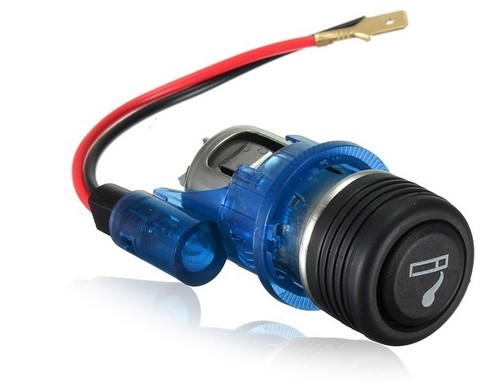 Azul 12V Auxiliar Coche Mechero Kit Enchufe Navegador Móvil Cargador | eBay