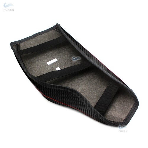 RHD 1*Carbon Fiber Leather+red Center Console Armrest Cover For BMW 3 Series F30 - Picture 3 of 7