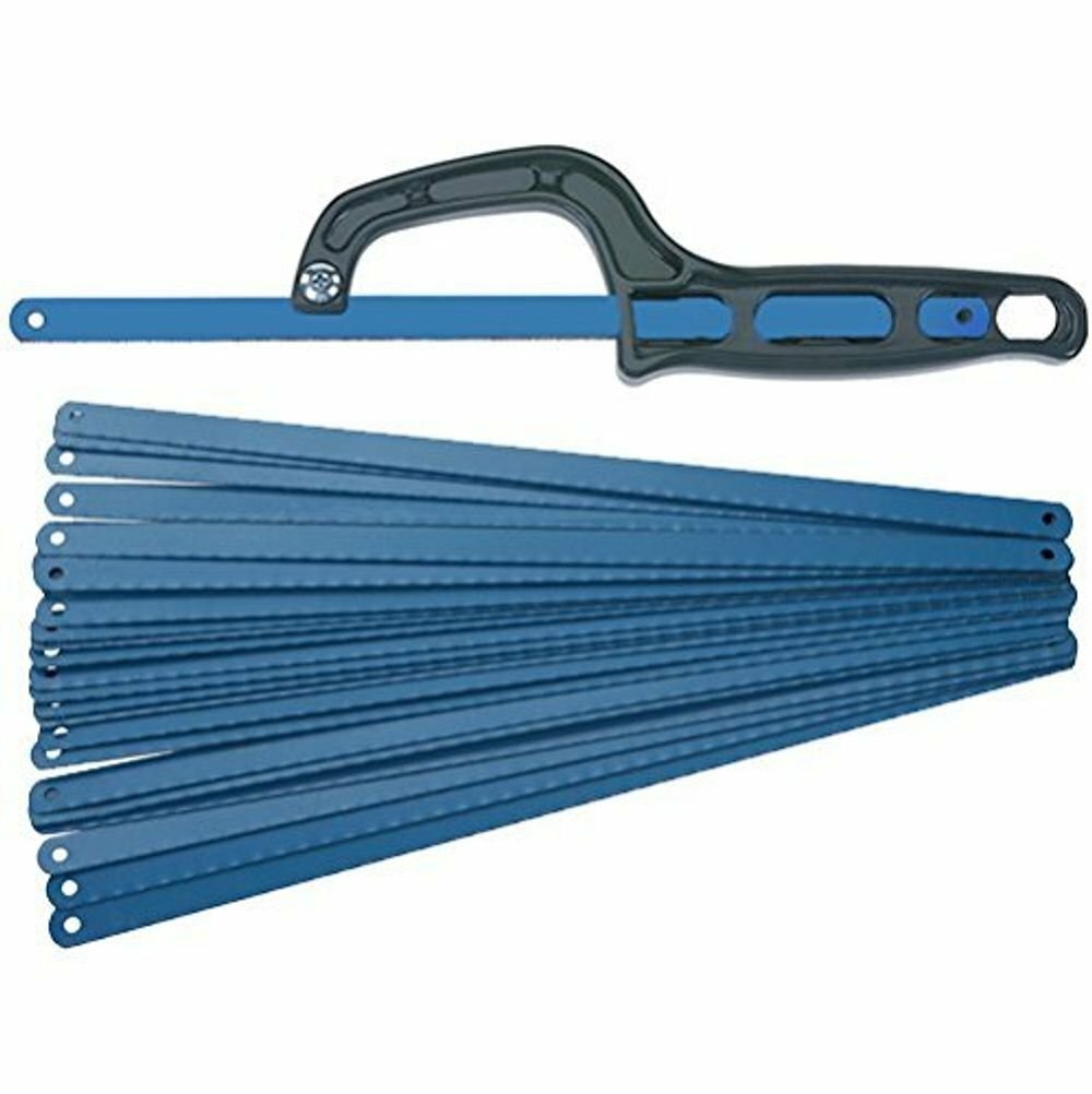 BAXIXINGYUNMU 12-Inch Light Duty Hacksaw - Compact Aluminum Frame, High Carbon Steel Blade