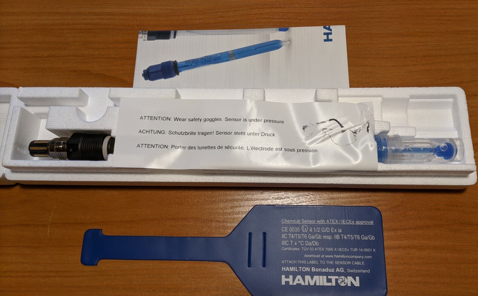 Hamilton Easyferm Plus Phi Vp225 Pt100 Ph Sensor For Sale Online