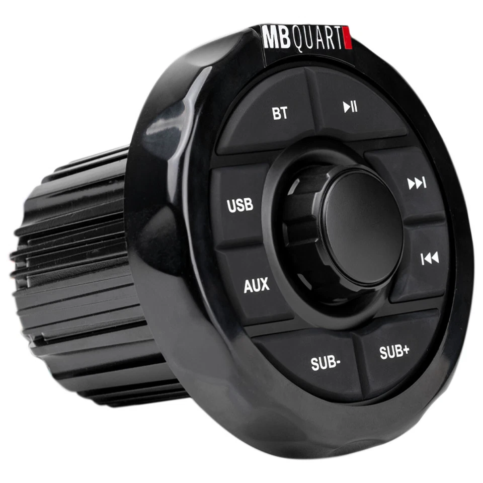 MB QUART GMR1.5S2B Marine Gauge Bluetooth Receiver+(2) Black 6.5" Tower Speakers - Image 4 of 4