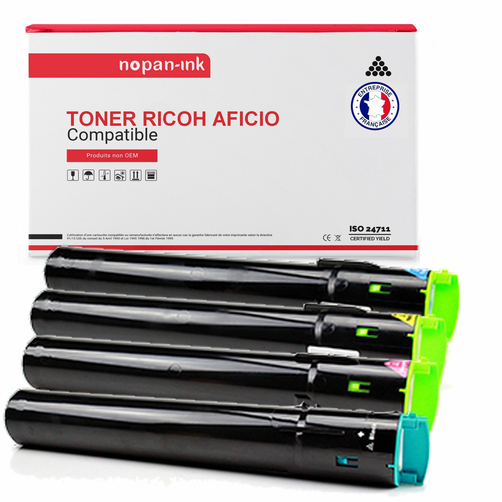 Toner x4 841504 haute capacité Nopan-Ink compatible imprimante Ricoh