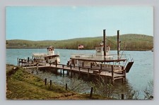 Postcard Connecticut River Cruise Boats East Haddam CT