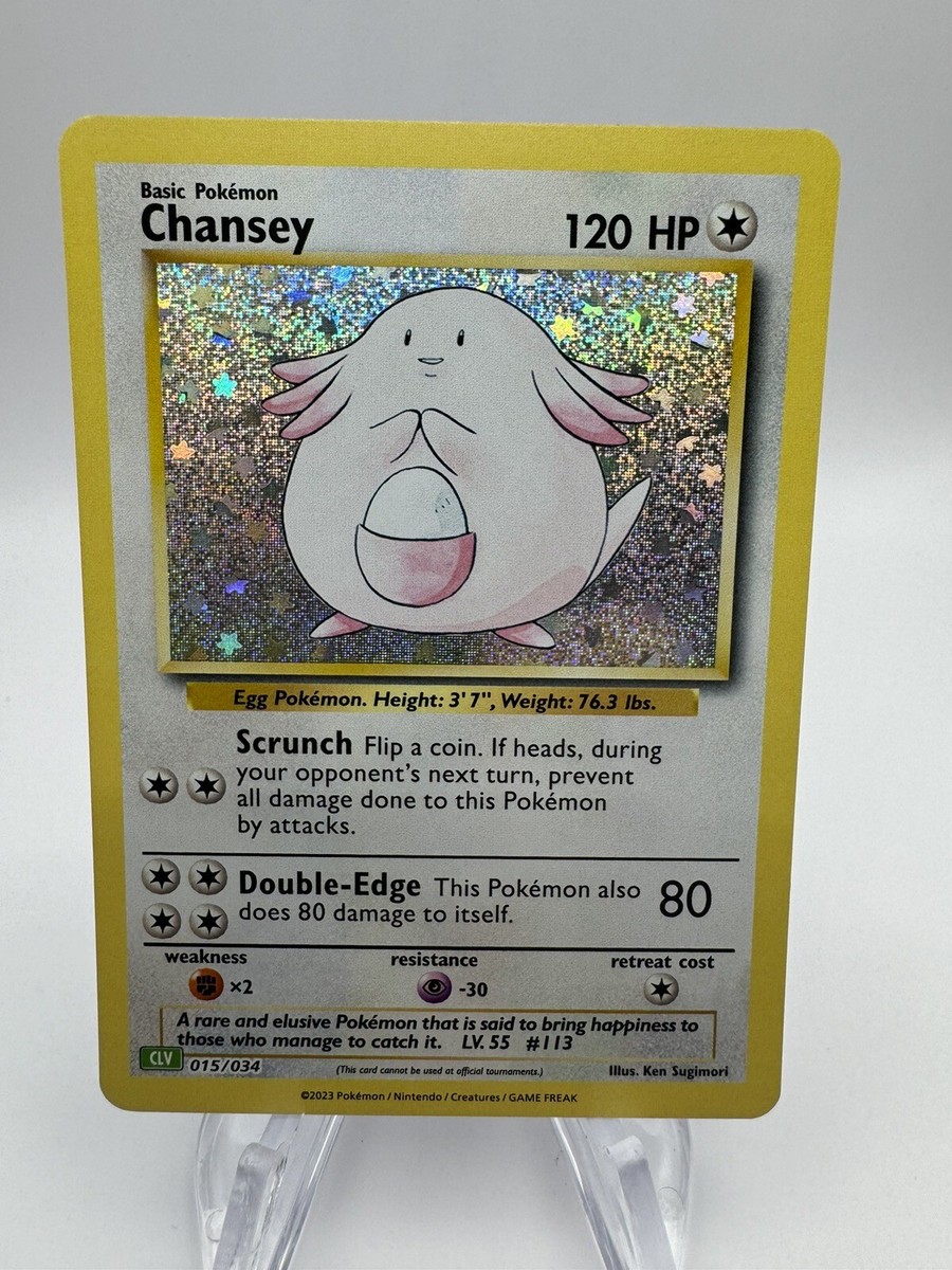 Japanese Chansey Chansey Holo #015/034 – Pokémon TCG Classic