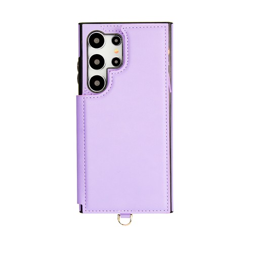 Leather Card Wallet Flip Case For Samsung S24 Ultra S23 S22 S21 Crossbody Strap - Picture 35 of 66