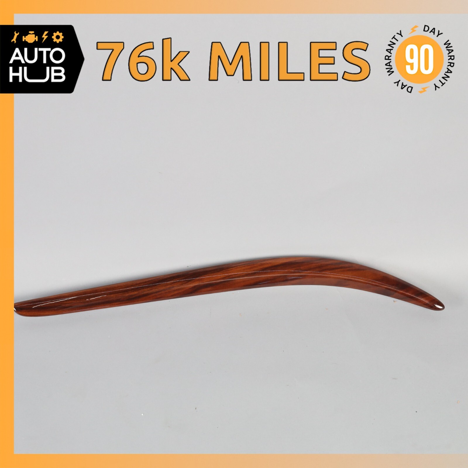 08-18 Maserati GranTurismo M145 Rear Left Driver Side Door Panel Trim Wood OEM