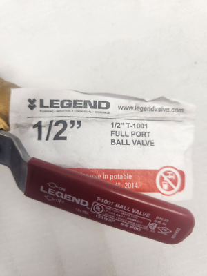 6 x Legend T-1001 IPS Full Port Ball Valve 1/2” - New | eBay