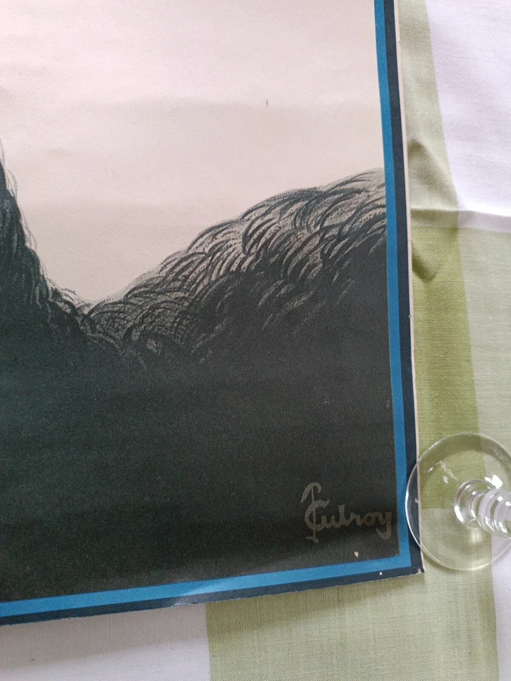 affiche ancienne Bière M'y Goodness M'y Guinness Gendarme Autruche Gilroy 50/73 - Photo 3/4