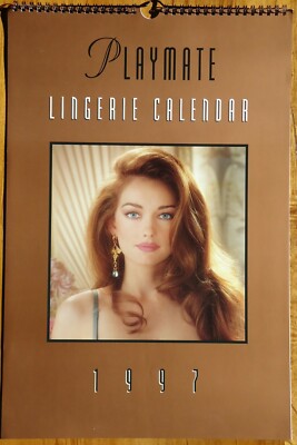 Playboy's Playmate Lingerie Over Size Calendar 1997 12X18 