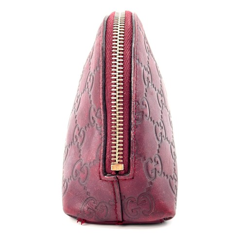 GUCCI Cosmetic Pouch Makeup Leather Auth 0610 - Picture 16 of 24
