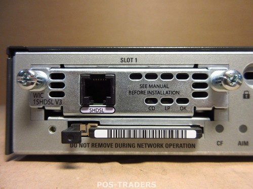 Cisco 1841 Security Router 2-Port 10/100 - INCL 2X HWIC 2SHDSL V3 MODULES - Bild 2 von 2