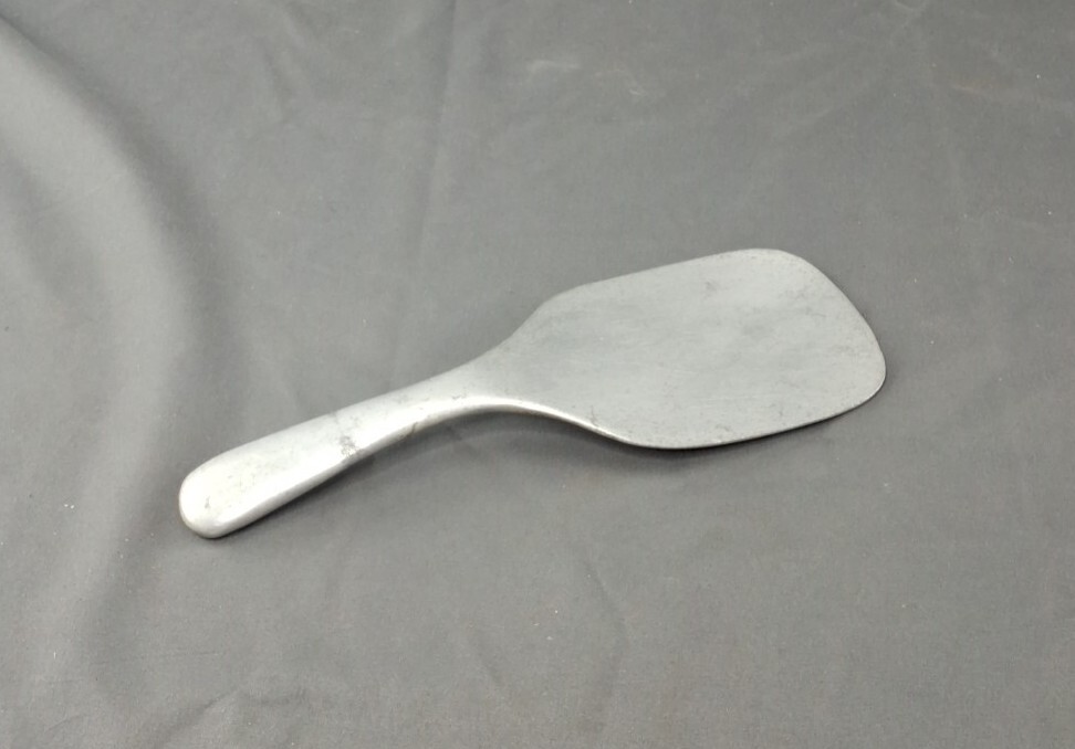 Vtg Heavyduty Cast ALUMINUM BUTTER LARD ICE CREAM PADDLE SPATULA SPOON