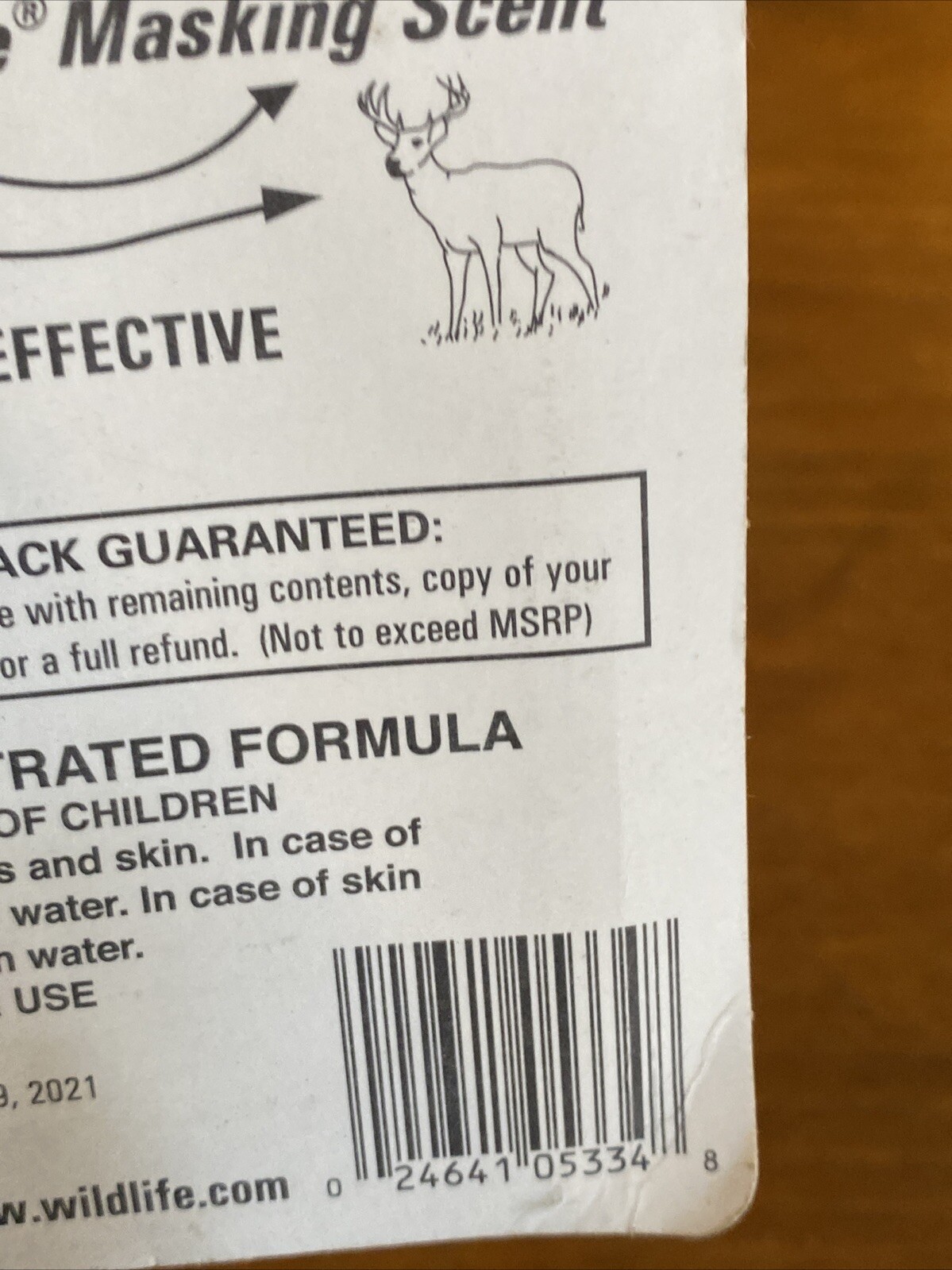 Wildlife Research Center Scent X-Tra Concentrated Cedar 4ozSpray Bottle 5334 New