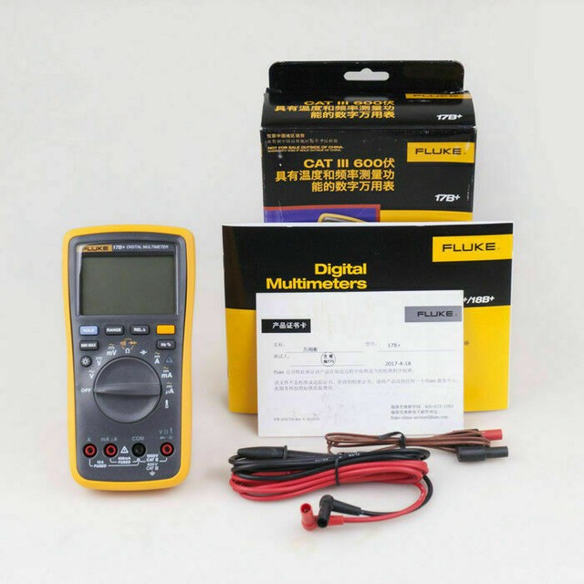 NEW F17B+ FLUKE 17B+ Digital multimeter Meter Tester DMM with TL75 test