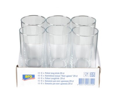 Longdrinkglas 29 cl - 6 Stück aro