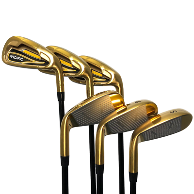 Pacific Golf Club XLサイズ Pacific Golf Clubs Mens FLT-1 GOLD Premium Iron Set #6-SW